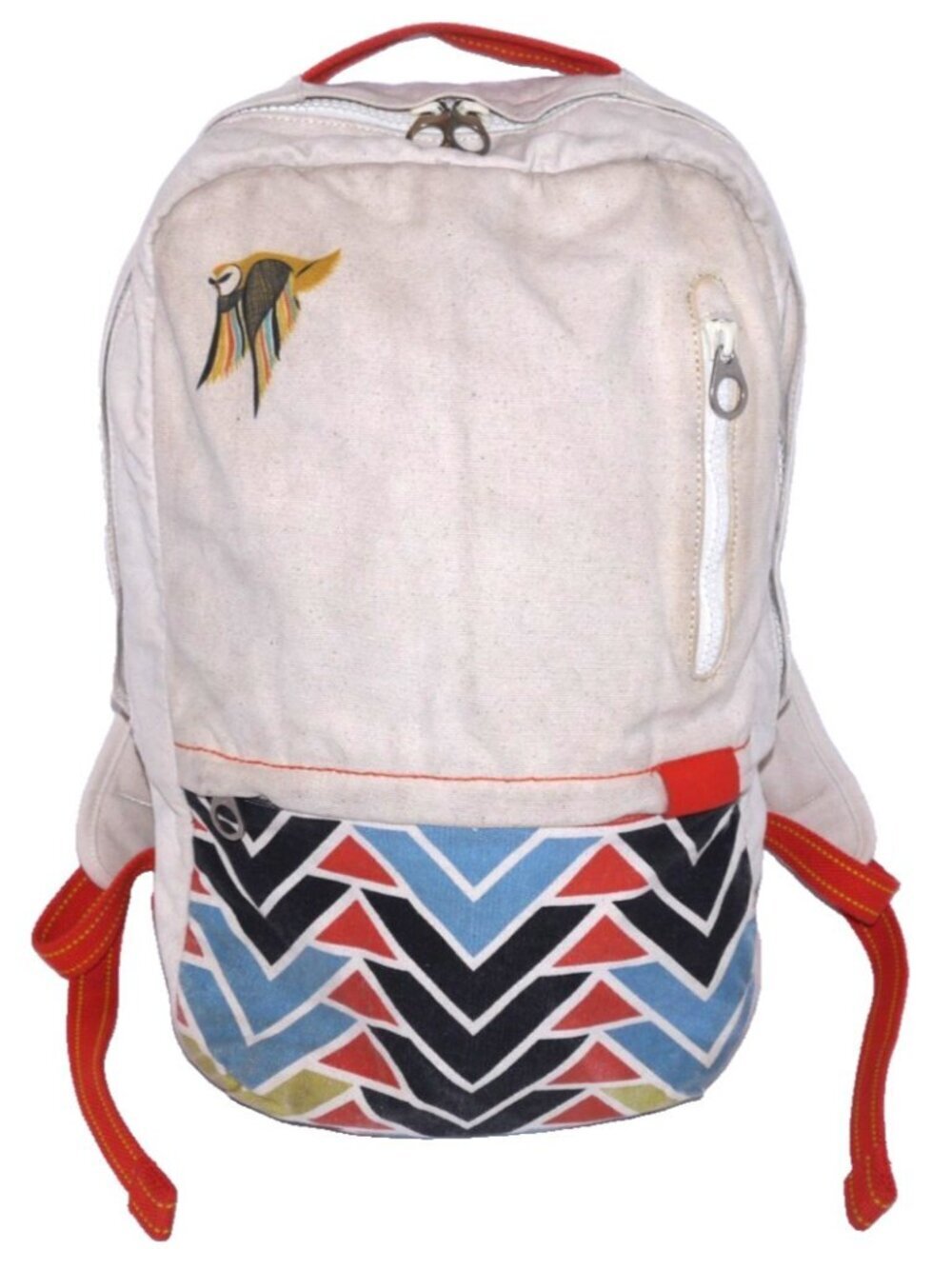 X Incase by Clare Rojas tan larger canvas backpack with padded tablet section